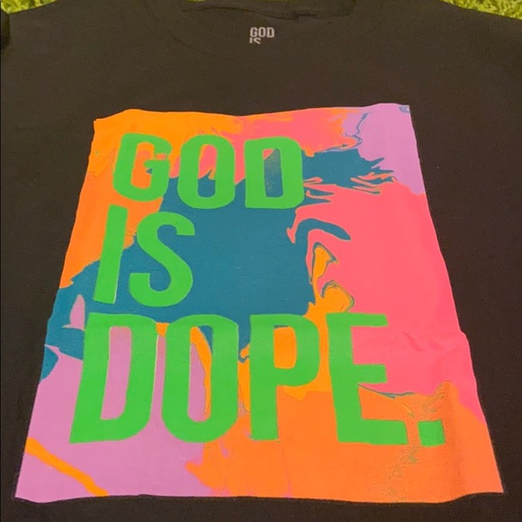 God Is Dope Tops Limited Edition Neon Colors God Is Dope Shirt Poshmark